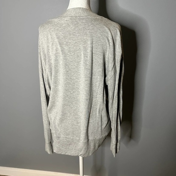 Wishlist Gray V Neck Sweatshirt Size S/M - Picture 4 of 6